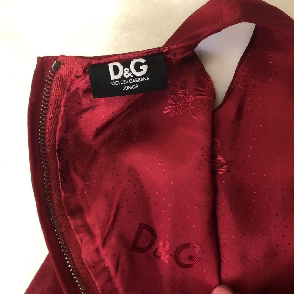Dolce & Gabanna Zip Back Dress Size 4, New Without Tag